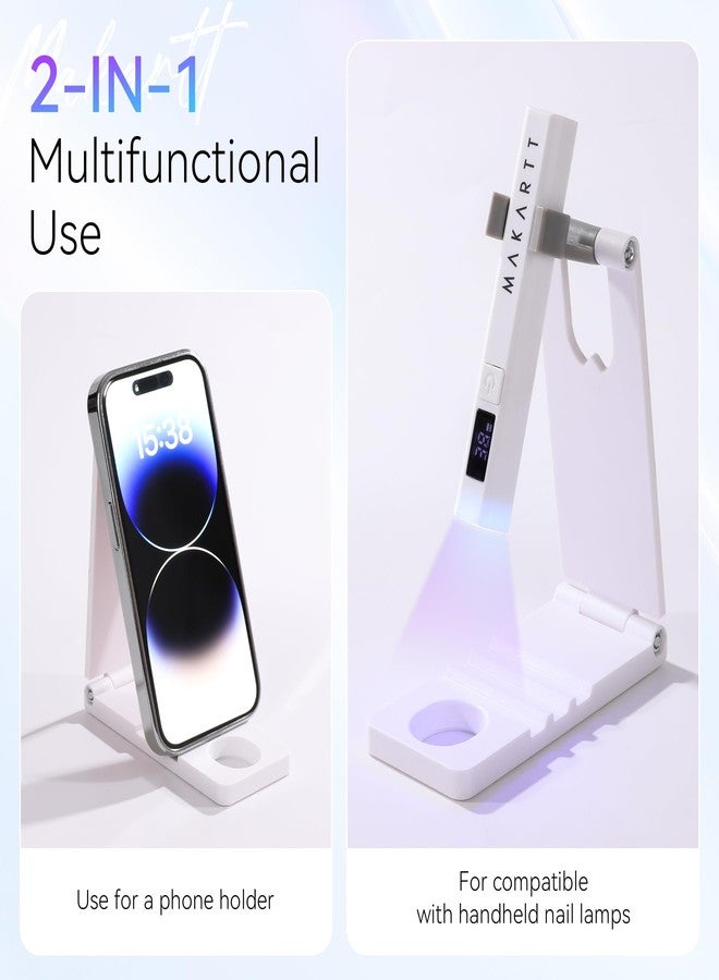 Makartt UV Nail Lamp Stand: Foldable, 360° Adjustable Rotation, Portable, Handsfree, Convenient for Gel Nails Polish Painting Home Salon Manicure - Image 3